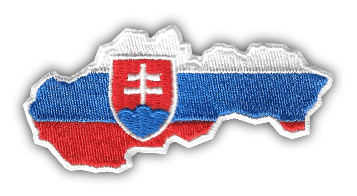 Slovenská vlajka - mapa